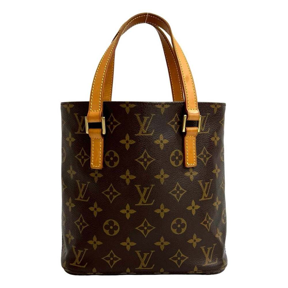 LOUIS VUITTON Vintage Brown Monogram Leather Tote Bag - Picture 3 of 10